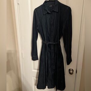 Polo Ralph Lauren Dark Blue Long Sleeve Dress